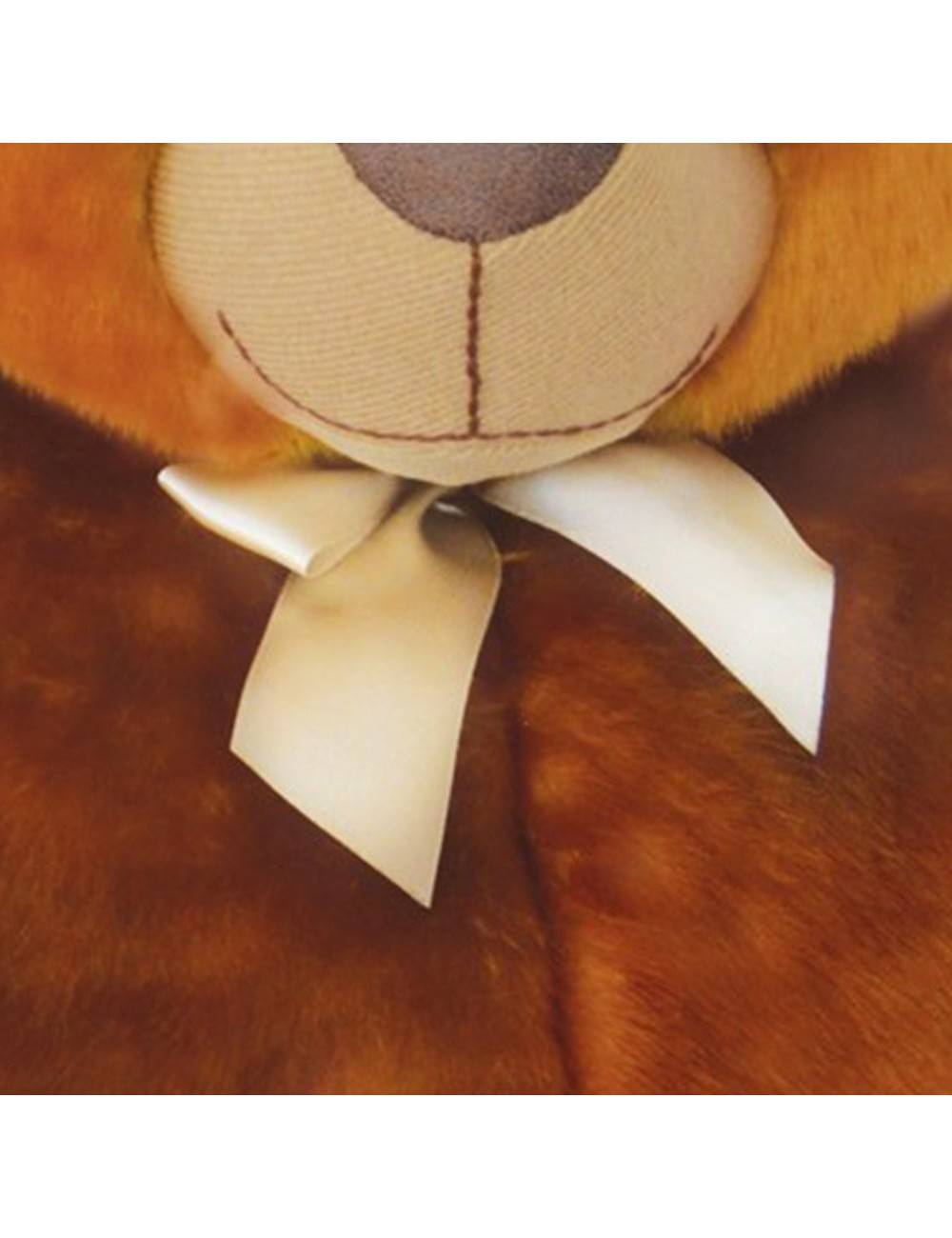 Le Panier de la Marmotte - Ours Mailou COUTURE 35-cm-marron DETAIL 1