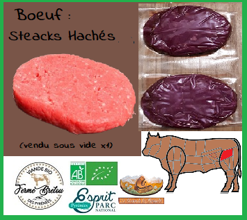 Le Panier de la Marmotte - Boeuf Steacks hachés