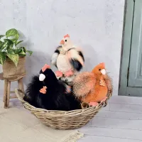 peluches poules