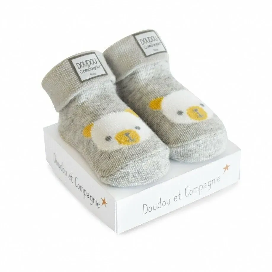 Chaussettes Naissance assortiment gris - Doudou et Compagnie